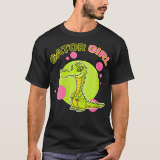 Camiseta Mulher Gator Girl Lady Lake Alligator Reptiles Zoo