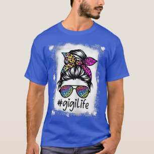 Camiseta Mulher Gigi Life Branqueou GigiLife Tie Dye Leopar