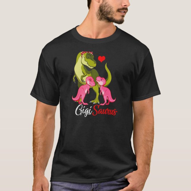 Camiseta Mulher Gigisauro T Rex Gigi Mãe Saurus Dinosaur M (Frente)