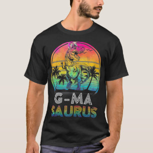 Camiseta Mulher Gmasaurus Dinossaur Gma Saurus Family Match