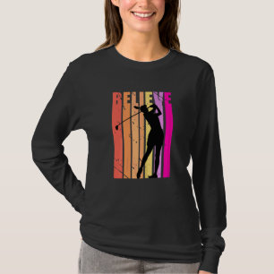 Camiseta Mulher Golf Golfe Joga Golf Coach Motiva