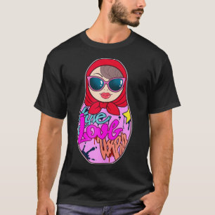Camiseta Mulher Grafite Matryoshka Punk Nesting Doll Stree