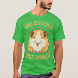 Camiseta Mulher Grande bochecha e Design alto para Guiné