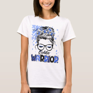 Camiseta Mulher Guerreira da Colite Sobrevivente Menina