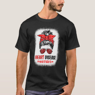 Camiseta Mulher Guerreira da Doença Cardíaca Mensagem Bun L