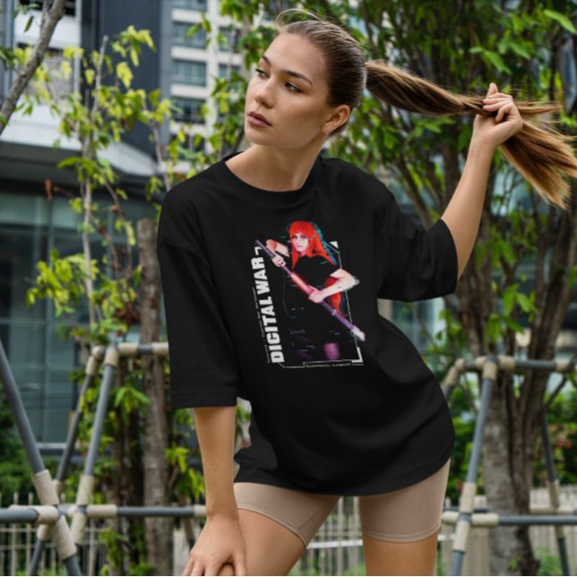 Camiseta Mulher Guerreira Digital (Criador carregado)