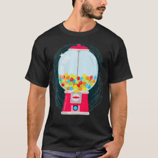 Camiseta Mulher Gumball Machine Candy Dispenser Sweet Amor