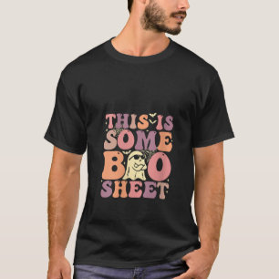 Camiseta Mulher Halloween Retro Groovy Boo Fantasma Isto É 