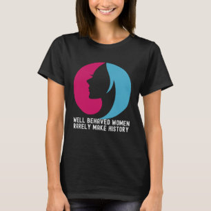 Camiseta Mulher: História das Mulheres Festa Mês Cita Famíl