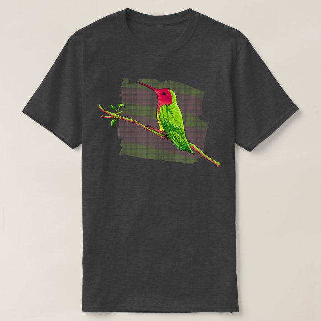 Camiseta Mulher Hummingbird Art Gift (Frente do Design)