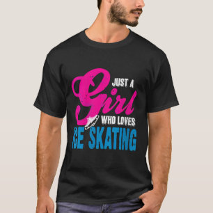 Camiseta Mulher Ice Skating Girl Que Gloria Com Graça E
