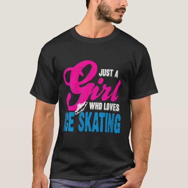 Camiseta Mulher Ice Skating Girl Que Gloria Com Graça E (Frente)