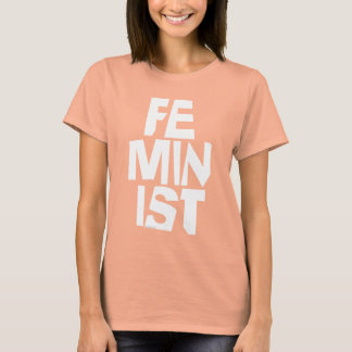 Camiseta Mulher igual imitaçãoa da menina fêmea feminista