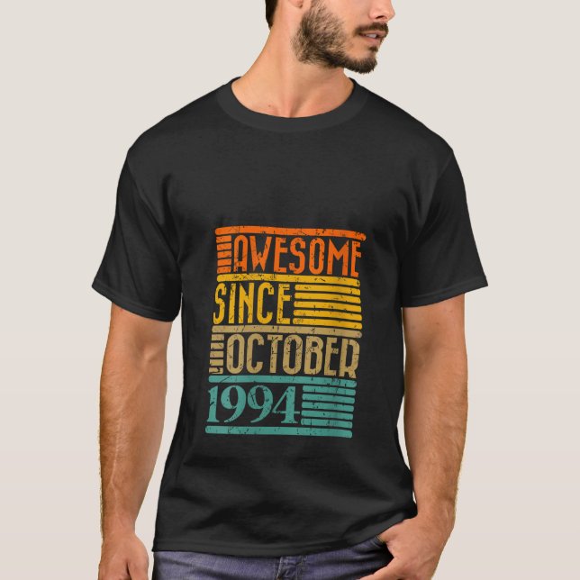 Camiseta Mulher incrível desde outubro de 1994 30 anos 30 (Frente)