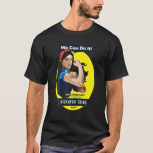 Camiseta Mulher índia mexicana nativa do Kickapoo nunca so