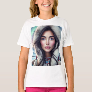 Camiseta Mulher Inuit Extraordinariamente Bonita
