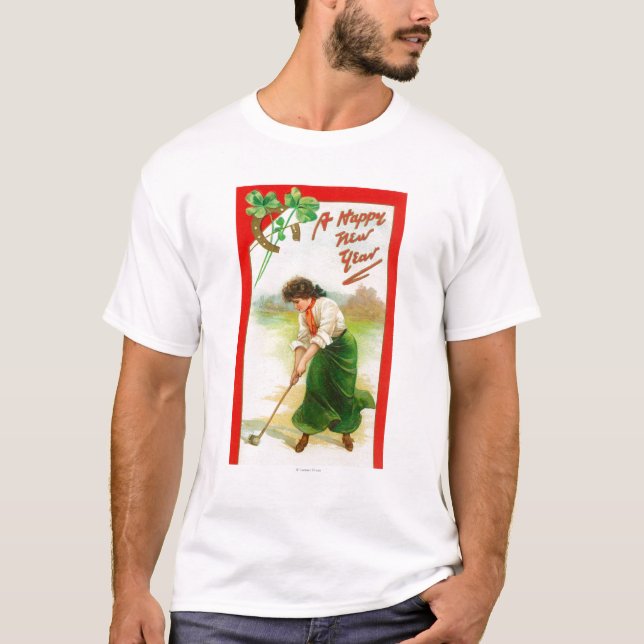 Camiseta Mulher irlandesa aproximadamente para bater o (Frente)