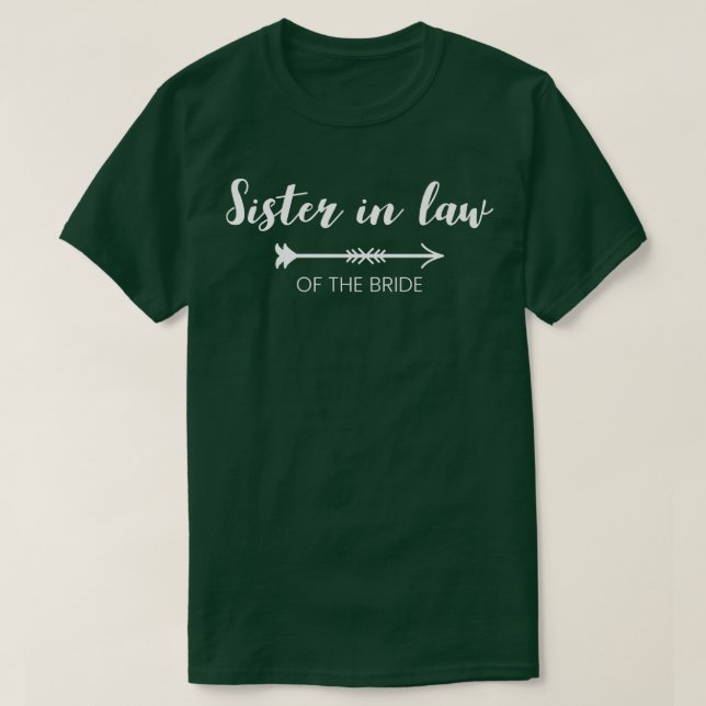 Camiseta Mulher Irmã Em Direito Do Par De Bachelorette (Frente do Design)