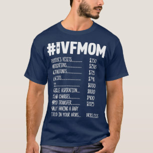 Camiseta Mulher IVF Gift Warrior Mãe Preço Dia da Transfe