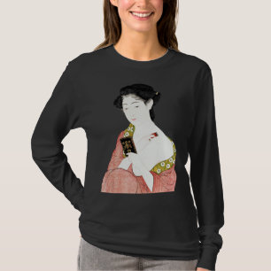 Camiseta Mulher Japonesa Linda Geisha Pintura Japonesa