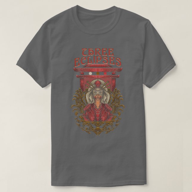 Camiseta Mulher japonesa Samurai Warrior Torii Gate Onnabug (Frente do Design)
