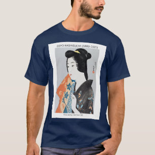 Camiseta Mulher japonesa segurando sua toalha - Goyō Hashig