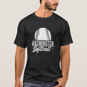 Camiseta Mulher Jogadora Softball Softballer Girl Sport Was