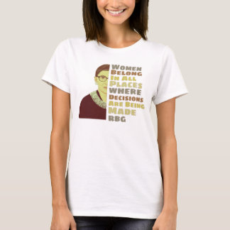 Camiseta mulher Juiz Ruth Bader T-Shirt