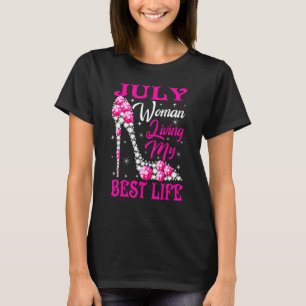 Camiseta Mulher Juliana Vivendo Meus Melhores Calçados De V
