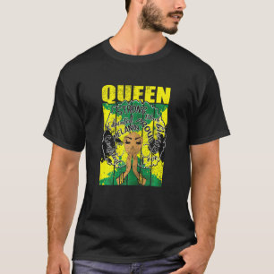 Camiseta Mulher Ki Jamaican Flag Mulher Negra Costume Rainh