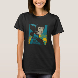 Camiseta Mulher Kimono Retro Geisha Vintage Samura Japonesa