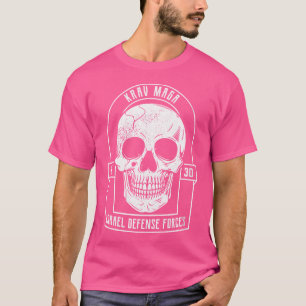 Camiseta Mulher Krav Maga Combate Ao Crânio E Autodefesa