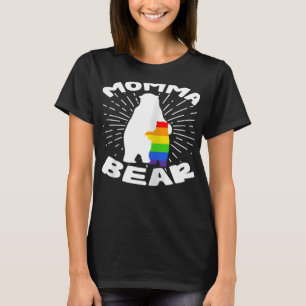 Camiseta Mulher LGBT Mãe Mãe Ursa Gay Lésbica Chuva-Mãe