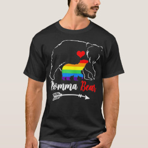 Camiseta Mulher LGBT Mamãe Urso Orgulho gay Orgulhoso Mãe M