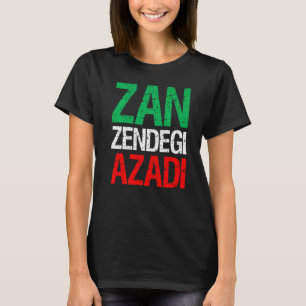 Camiseta Mulher Liberdade Irã Zan Zendegi Azadi Persa