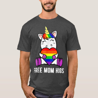Camiseta Mulher Liberta Mãe Abraça Orgulho Gay LGBT Engraça