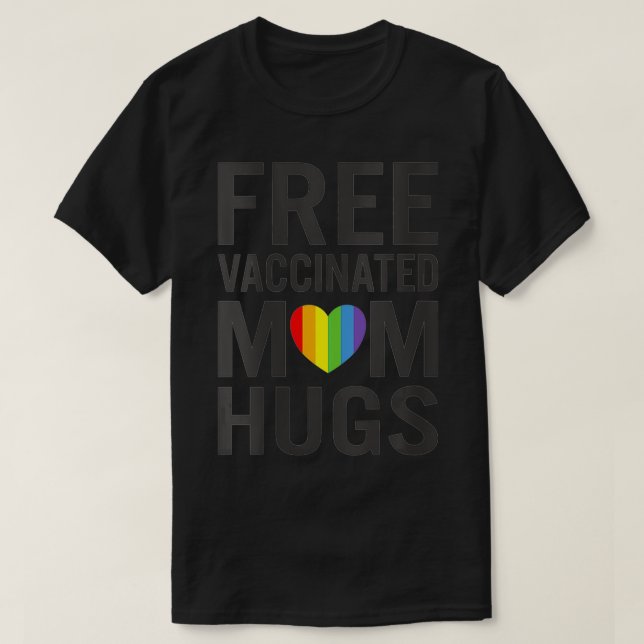 Camiseta Mulher Liberta Mãe Abraça Orgulho gay LGBTQ Orgulh (Frente do Design)