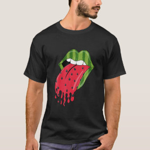 Camiseta Mulher Lip Melon Mama Watermelon