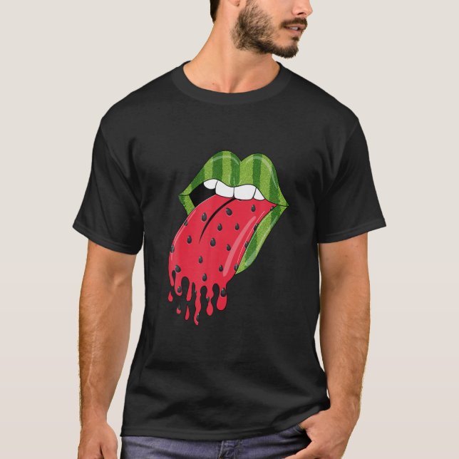Camiseta Mulher Lip Melon Mama Watermelon (Frente)