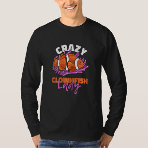 Camiseta Mulher Louca por Peixe-Palhaço para Proprietário d