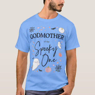 Camiseta Mulher Madrinha do Spooky One Girl Primeiro Aniver
