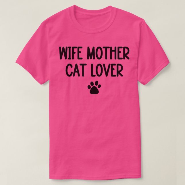 Camiseta Mulher Mãe Cat Lover1 (Frente do Design)