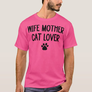 Camiseta Mulher Mãe Cat Lover1