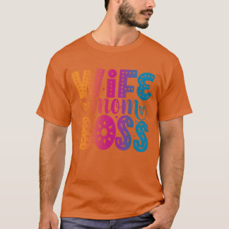 Camiseta Mulher Mãe Chefe Dia de as mães