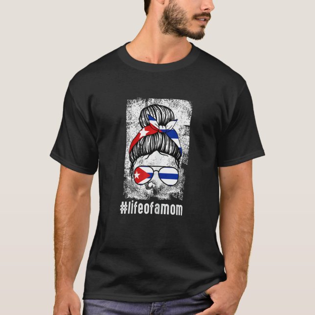Camiseta Mulher: Mãe Cubana Mãe Mãe De Cuba (Frente)