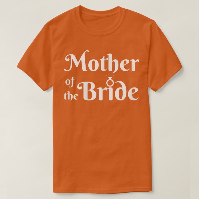 Camiseta Mulher Mãe da Noiva do Casamento do Partido Bridal (Frente do Design)
