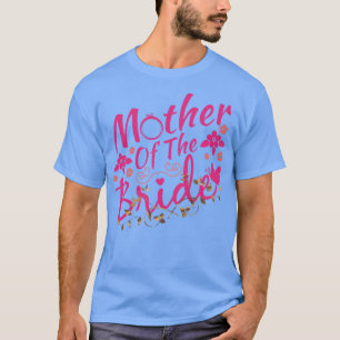 Camiseta Mulher Mãe da Noiva Par Brida de Casamento Bonito