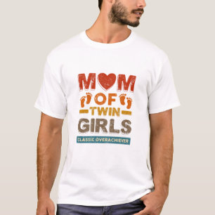 Camiseta Mulher Mãe De Gêmeas Gêmeas, Gêmeas Clássicas, Gêm