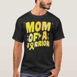 Camiseta Mulher Mãe de um Cancer de infância guerreiro