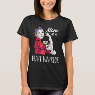 Camiseta Mulher Mãe De Uma Doença Cardíaca Chd Guerreira